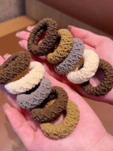 High Ponytail Hair String Head Rope 2024 New Arrival Classy Rubber Band Female Hair-Binding Does Not Hurt Hair High Elasticity Durable Thickening Hair Band