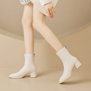 Rosanna Marqueda Thick Bottom Martin Boots Womens New 2025 Slim Short Boots Autumn Season Ladies Footwear Sporty Outdoor Accessories