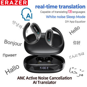 erazer | XT80 Bluetooth 5.3 Earphones True Wireless Headphones with Mic Button Control Noise Reduction Earhooks Waterproof Headset