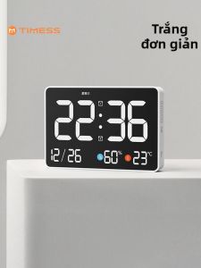 TIMESS | Đồng Hồ Báo Thức Thông Minh Mạnh Mẽ với Lịch và Hiển Thị Độ Ẩm & Nhiệt Độ