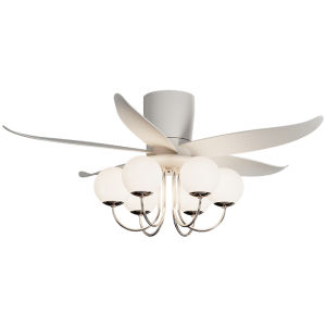 DGY | Vintage Nordic Silent Ceiling Fan Light Walnut Color