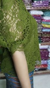 SHOOPY BLUS SEMI BROKAT VIRAL/ATASAN KATUN RENDA LENGAN BALON/BAJU SEMI KEBAYA KEKINIAN 2023