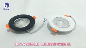 7w Recessed LED Eyeball Slim / Slim LED Spotlight / LED Downlight / LED Cabinet 7w Polycarbonate White/Black