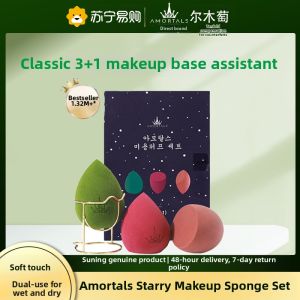 AMORTALS | Elmora Soft Beauty Blender Ultra Soft Non-Pore Sponge Makeup Egg Dry Wet Use Any Skin Type Long Lasting 3 Years Validity