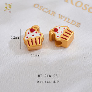 Traditional DIY Bracelet Components Alloy Spacer Beads Handmade Woven Accessories Snow Castle Design Fashion Jewelry Parts