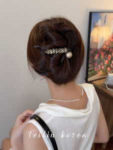 Elegant Pearl Wheat Ear Hair Accessories Stylish Hairpin Lazy Girl Hair Twist Clip Fashionable Hair Decorations for Women