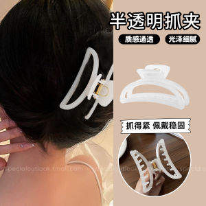 กิ๊บติดผมขนาดใหญ่ สไตล์เกาหลี สำหรับผู้หญิง ทรงฉลามสีขาว ทรงหางม้า ตกแต่งผม ช่วงฤดูร้อน 2025 กิ๊บติดผมแบบใหม่