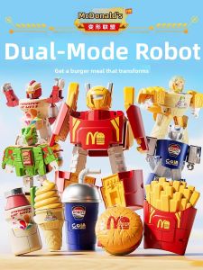 JIEXI | Food Transforming Robot Toy for Pretend Play Suitable for Children Over 3