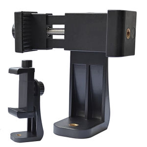 VeFly | Tripod Mount Universal 360 Degree Mobile Phone Clip Compatible With 1/4 Screw Cellphone Holder Desk Tripod Adapter For iphone