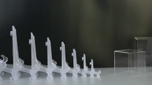 3/4/5 Inches Plastic Easels Plate Triangle Displaying Stand/Mini Picture Frames Pedestal Holder
