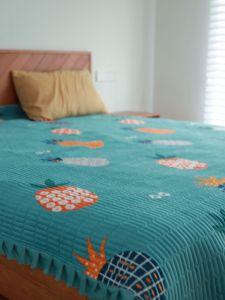 Autumn and Winter Stuffed Quilted Bed Sheet Single Piece Thickened Heattech Crystal Velvet Quilting Bedspread Double-Sided Dual-Use Dormitory Single