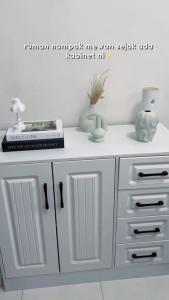 Modern Minimalist Storage Cabinet Living Room Storage Cabinet With 2/3 Drawers Cabinet Household Kabinet Dapur 卧室储物柜