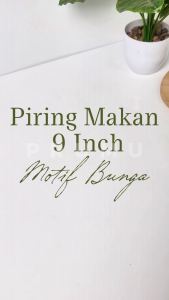 PRUMU Piring Melamin 9 inch untuk Makan sehari hari dengan Motif Cantik P4509KB