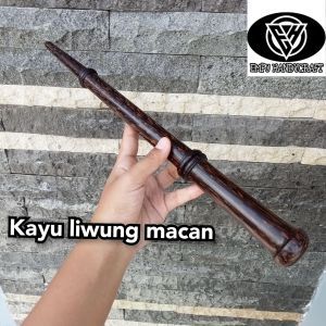 Tongkat komando varian 35cm kayu setigi galih asem Cendana Nogosari setigi kelor Jawa kemuning gading kelor emas