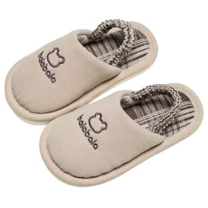 Balabala | Dép Lông Bằng Vải Cotton Linen Cho Bé Trai và Bé Gái
