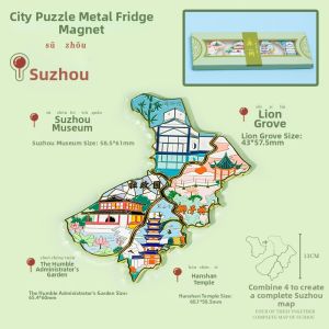 Tourist City Souvenir Metal Fridge Magnet