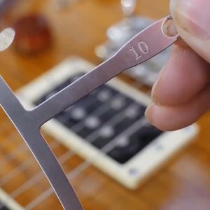 9Pcs Alat Pengukur Gauges Radius Senar Gitarbass Bentuk T Shape
