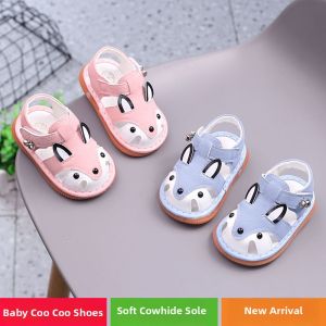 Soft Bottom Summer Baby Walking Shoes 0-2 Years Squeaky Design