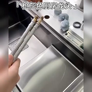 360° Swivel Kitchen Faucet Universal Wall Mounted Flexible Tap Stainless Steel Paip Sinki Dapur G1/2 Basin Water Tap