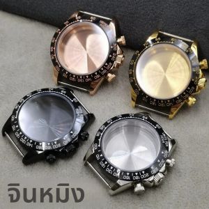 ตัวเรือนนาฬิกาคริสตัลแซฟไฟร์พร้อมโครโนกราฟควอตซ์ขนาด 40 มม. ขอบเซรามิกคุณภาพสูง กันน้ําด้วย Daytona VK63 VK64