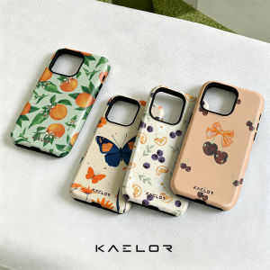 Potdemiel | Orange Blossom Double Layer Hard Shell for iPhone 17 16 15 14 Plus 13 Pro Max Anti-Drop Shockproof PC Case