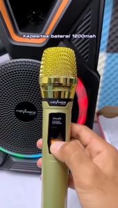 Advance Mic-101 PRO Wireless UHF (Wireless) Bisa Dicharger Profesional Microphone digital Batrei dapat di Charger | Mic 101pro Microphone Profesional Mic Wireless Gold | PLS