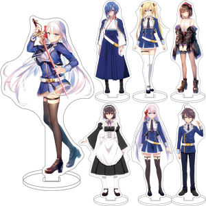 Bandai | 16CM Anime Demon Sword Master Hình - Leonis Death Magnus Liselia Với Chân Đế Acrylic Cho Học Viện Excalibur Đồ Trang Trí Cosplay Quà Tặng