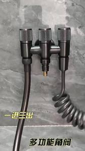 Van Vòi Đa Năng 1/2 Ren Một Vào Ba Ra Bằng Thép Không Gỉ Phụ Kiện Nhà Bếp Phòng Tắm Dùng Cho Đầu Vào Bồn Cầu