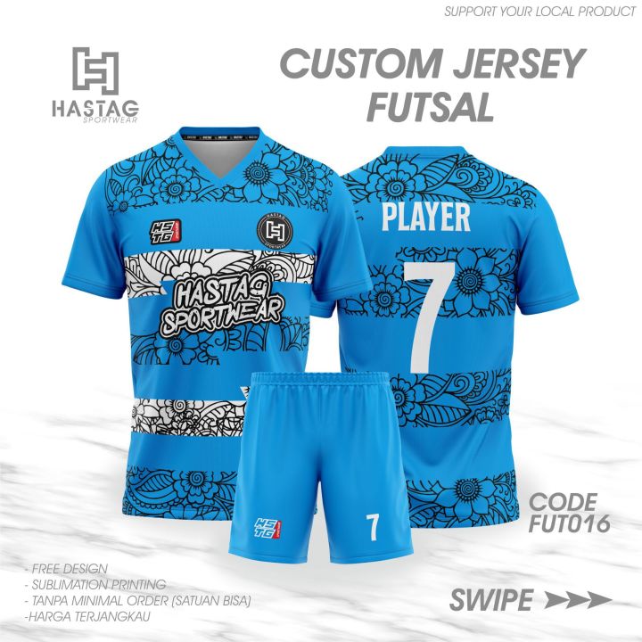 BAJU JERSEY FUTSAL/SEPAK BOLA FULL PRINTING BISA CUSTOM Baju Sepak
