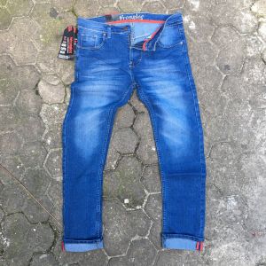 Wronglee|Celana Panjang Jeans Slimfit Bahan Melar Model Distro Fashion Pria Kekinian