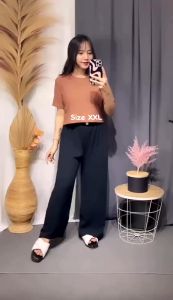 JOSU - Siera Hornet Knit Crop Top / Baju Wanita Murah