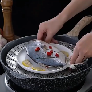 Alat Kukusan Panci Model Teratai Perlengkapan Dapur Stainless Steel Flexibel