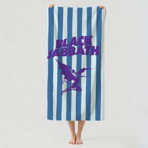 Hasbro | Rock band B-Black S-Sabbath Towel Drying Bath Towel Applicable To Light Swimming Camping Yoga Beach Out