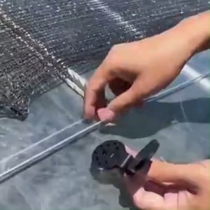 [GIORGIO ARMANI MALL] 50 ชุด ตัว ล็อกแสลน กิ๊บล็อกแสลน ตัวหนีบสแลน รูรอดเชือก ทำหลังคากันแสง คลิปยึดแสลน