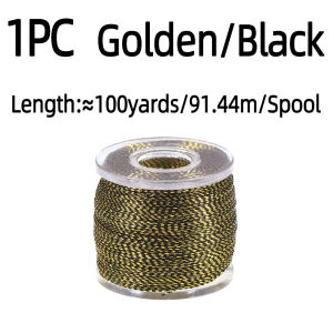 100 Yards/Spool Fishing Rod Building Metallic Thread Nylon Fibers Guide Ring Fix Line Jig Hook Tying Rod Repairing Line