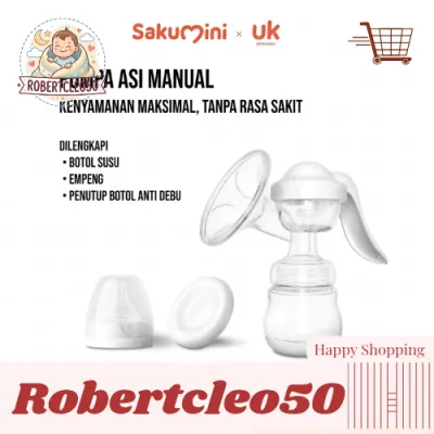 Sakumini Pompa Asi Manual Breast Pump Portable Anti Backflow Hisap Kuat BPA Free Food Grade