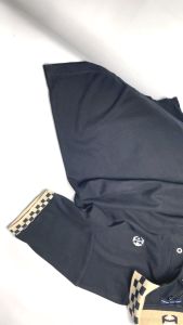 Helvig Trap Kaos Polo Motif Kerah Catur Poloshirt Pria Hitam Bahan Katun Adem Ada Size Jumbo