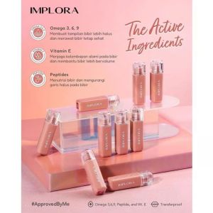 [BPOM] IMPLORA Jelly Liptint 5ml Lipstick Lipcream Wanita