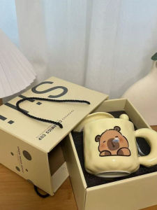 Cốc Cốc Gốm Sứ Dễ Thương Có Nắp Cốc Nước Phong Cách Hoạt Hình Quà Tặng Sinh Nhật Cho Cặp Đôi Cốc Cốc Gốm Sứ Cốc Cốc Gốm Sứ