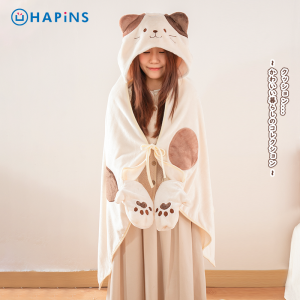 HAPiNS | Hooded Blanket Wrap for Naps and Desks