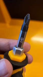 Tolsen GO-THROUGH Stubby Philip Screwdriver (PH2x38mm) Full Metal 20140