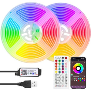 3M/3.28Ft-40M/131Ft LED Strip Lights APP Control Color Changing RGB Led Light Flexible Lamp Tape for Room Decoration