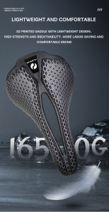 Plselis3d printing bicycle saddle ultra-light carbon 253x137mm bicycle seat cushion soft and hard partition comfort seat cushion