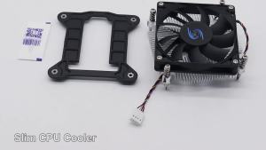 T.F.SKYWINDINTL(TFSKYWINDINTL) | Low-Profile HTPC 1U (Copper Core) Heatsink Cooling Fan for Intel LGA 1150 1151 1155 1156 1200