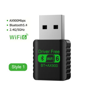 Kebidumei | KEBIDUMEI BT 5.4 Receiver Dongle AX900 Wifi 6 Mini USB Dongle Network Card For PC Laptop Win 10/11 PC Dual Band 2.4G/5Ghz