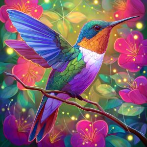 HUACAN Diamond Mosaic Birds Flower Handicrafts Diamond Painting Animal Full Square Round Drill Home Decor Picture Rhinestones