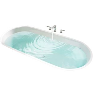 GUOGAN | Slim Edge Built-in Bathtub