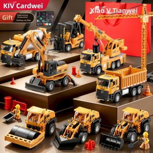 Boys Alloy Construction Vehicle Set