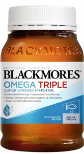Blackmores Omega Triple Concentrated Fish Oil 150 Capsules