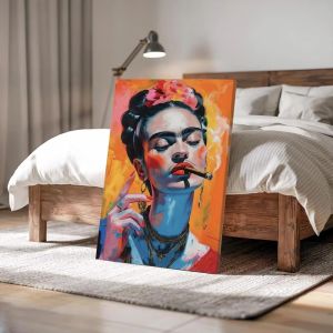 KAYOU | Oil Painting by Number Kit Frida Kahlo Art Painting Calligraphy Canvas Wall Art for Adults DIY Home Decor Gift